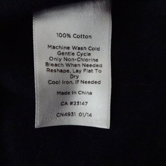 Talbots Parakeets Sweater Top Women's Petite Size SP Blue Cotton Short Sleeve - Picture 7 of 7